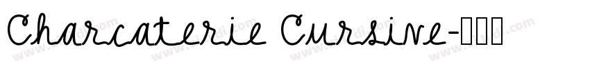 Charcaterie Cursive字体转换